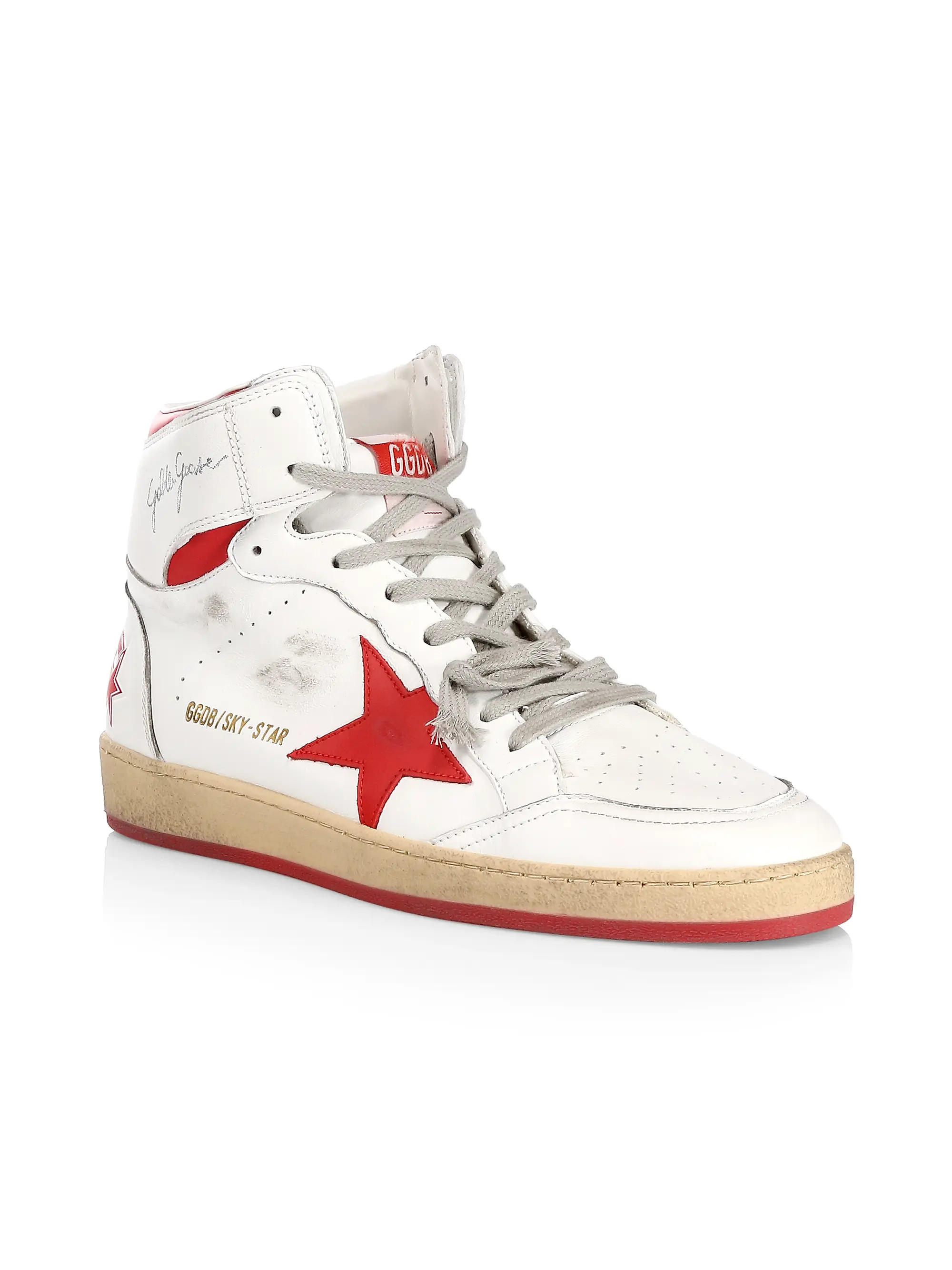 Sky Star Leather High-Top Sneakers | Saks Fifth Avenue