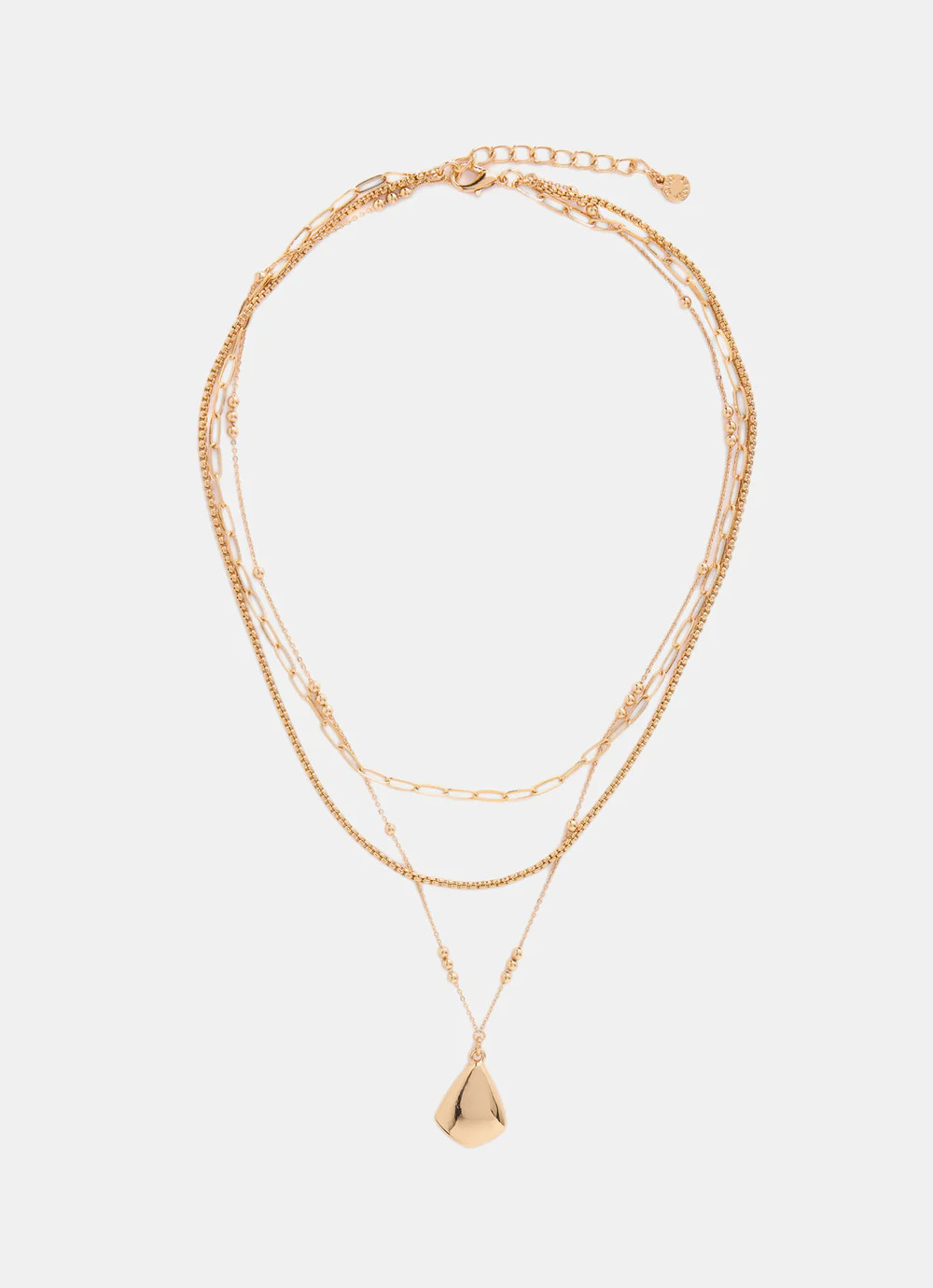 Gold Tone Layered Necklace | Mint Velvet