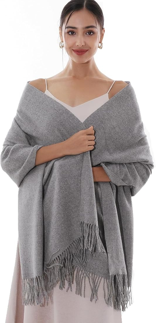 RIIQIICHY Winter Scarfs for Women Pashmina Shawls Wraps for Evening Dresses Large Warm Soft Scarv... | Amazon (US)