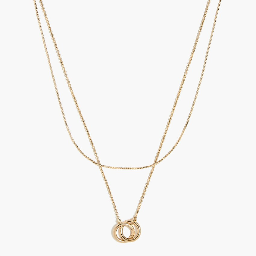 Intertwined layering necklace | J.Crew Factory