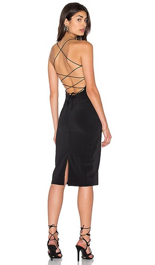 SWF Lourdes Dress in Onyx | Revolve Clothing
