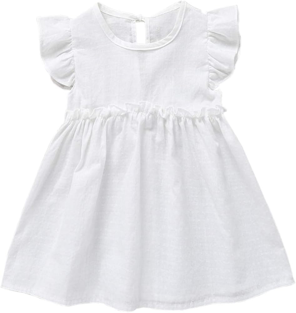Niyage Toddler Baby Girls Cotton Tunic Dress Swing Casual Sundress Age 1-5 | Amazon (US)