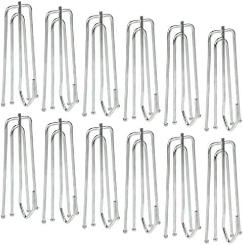 Amazon.com: baotongle 50 pcs Stainless Steel Curtain Pleater Tape Hooks Stainless Curtain Pleat H... | Amazon (US)
