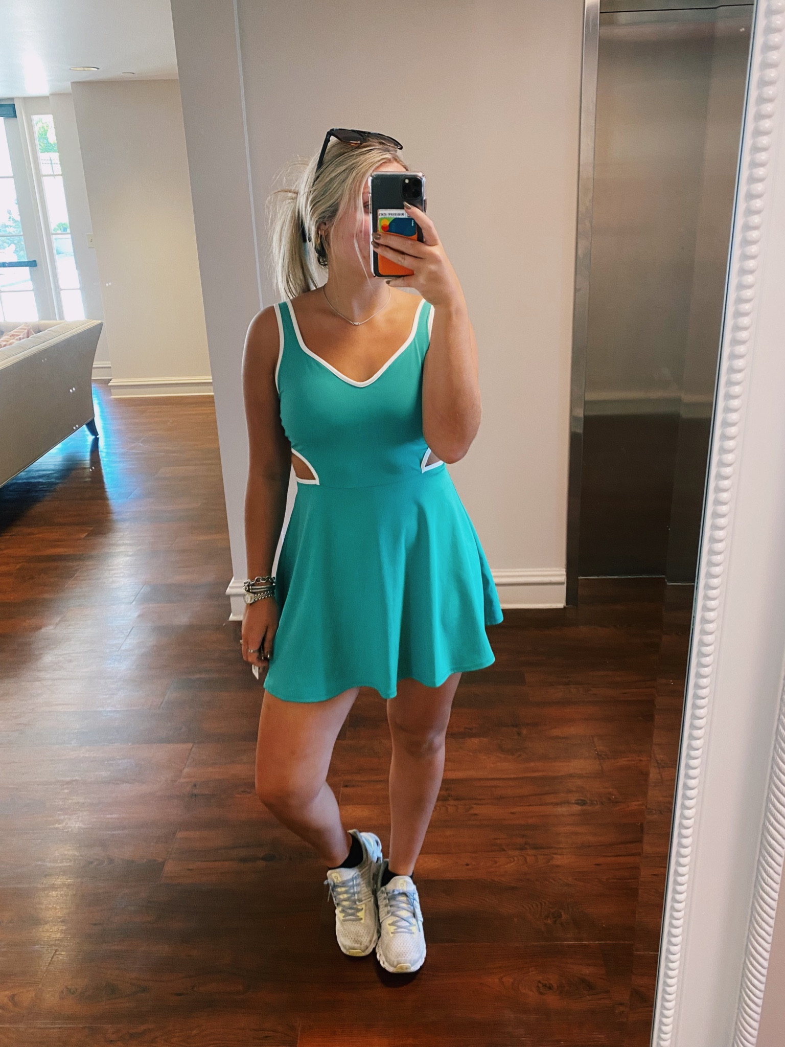 Affordable & cute tennis dress 💚
I’m 5’6 - Wearing a Medium 

#LTKsalealert #LTKstyletip #LTKfitness