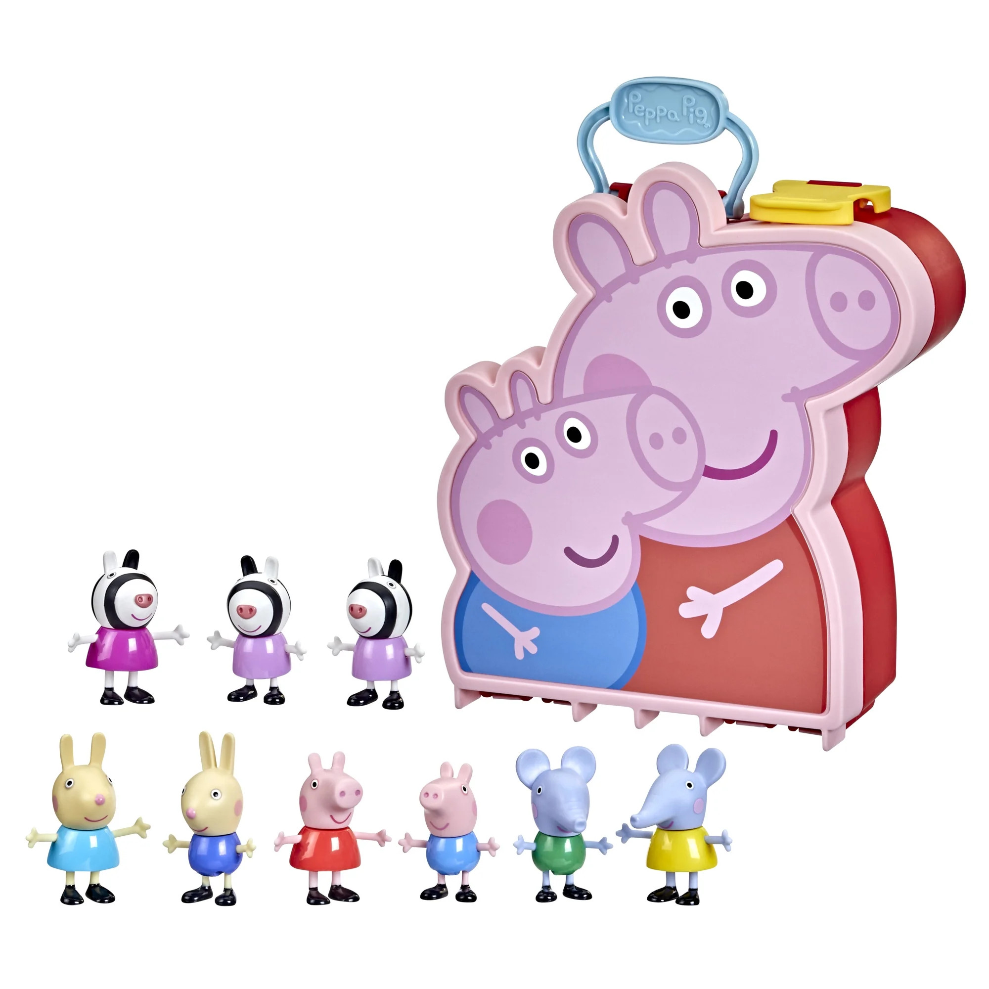 Peppa Pig Peppa's Adventures Carry-Along Brothers & Sisters Preschool Toy, 9 Figures, Ages 3+ | Walmart (US)
