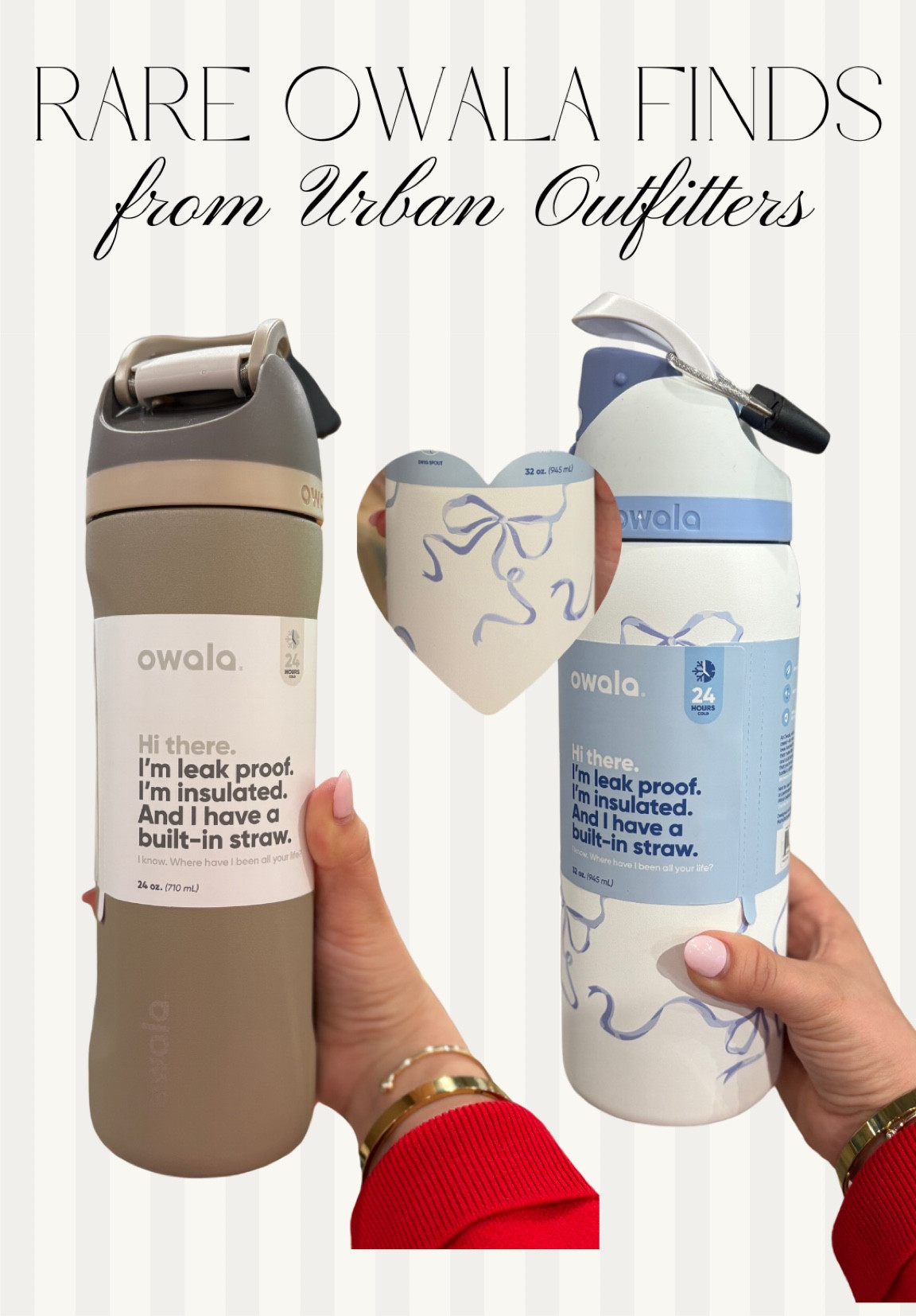 Rare Owala finds I found at Urban Outfitters! 💙🤎 

Bow Owala, neutral Owala, brown Owala 

#LTKHome