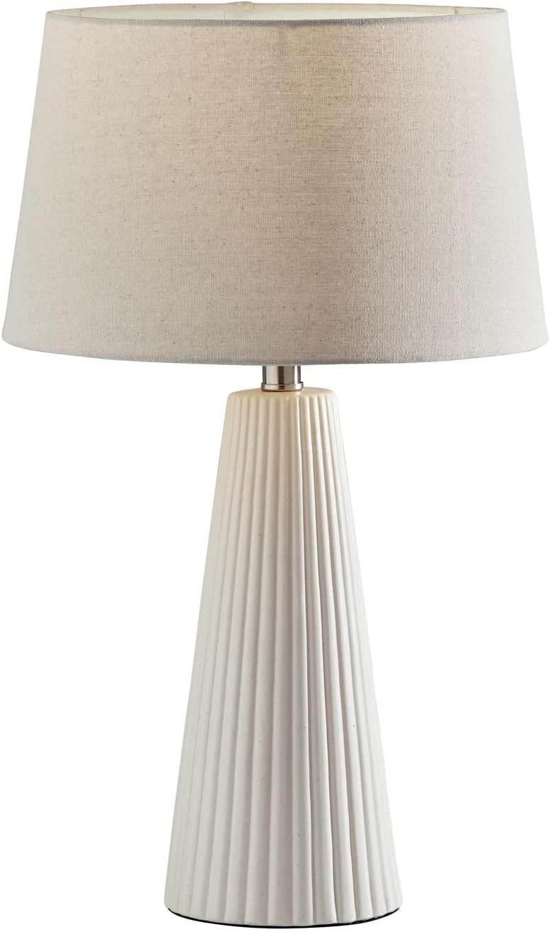 Lana 2 Piece Table Lamp Set, Off-White Ribbed Ceramic | Amazon (US)
