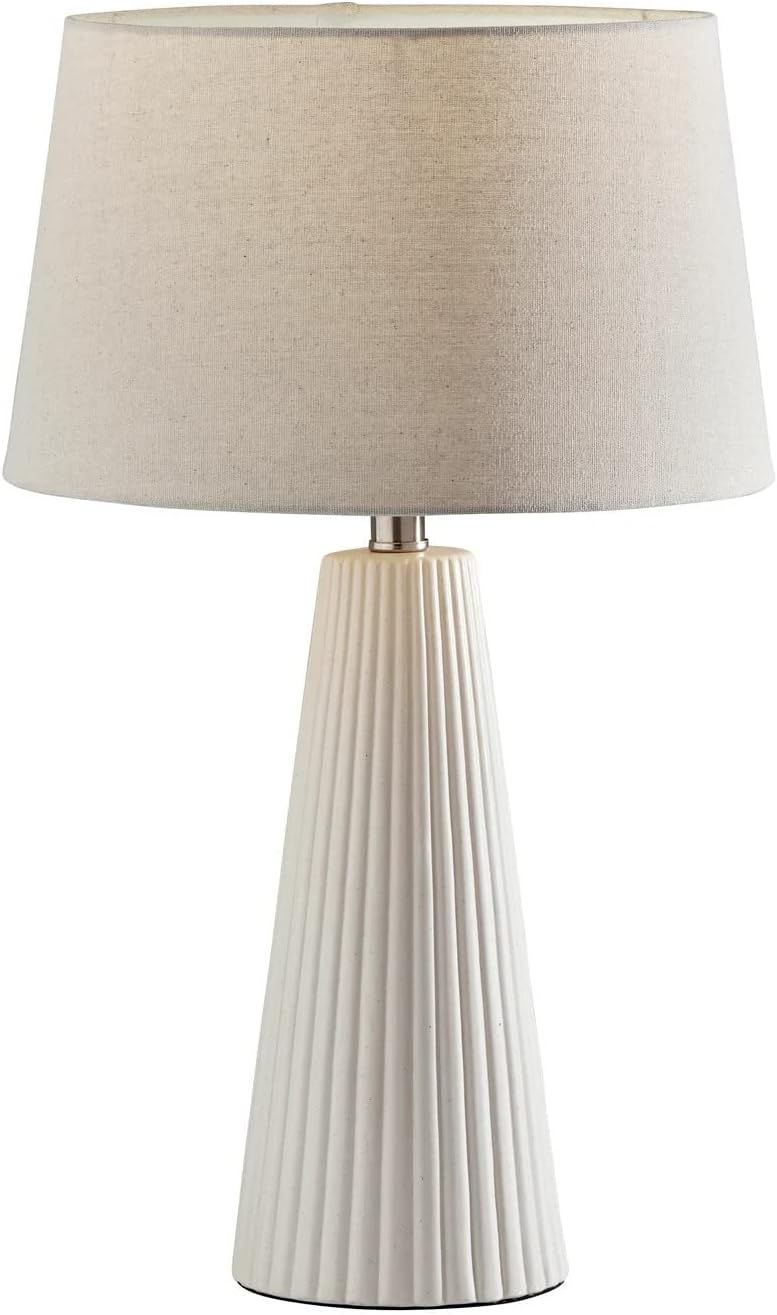 Lana 2 Piece Table Lamp Set, Off-White Ribbed Ceramic | Amazon (US)