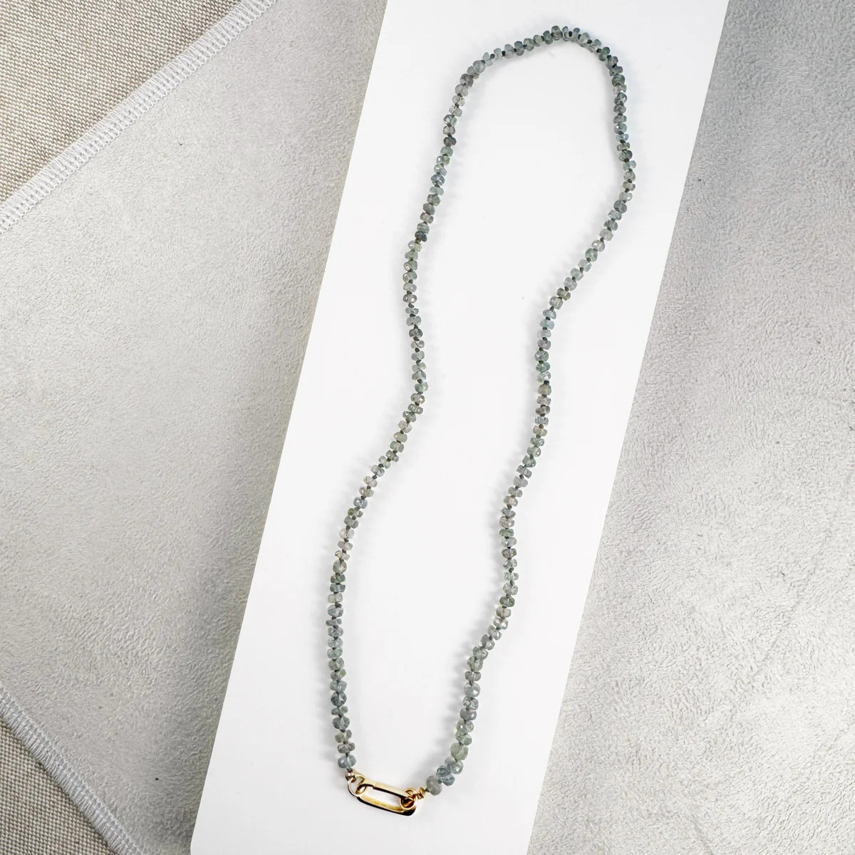 Madagascar Gray Sapphire Knotted Necklace | Sarah Cornwell Jewelry