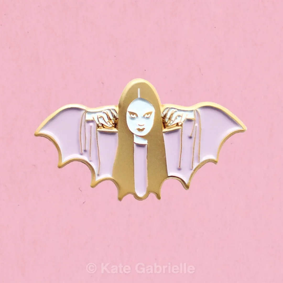 Mark of the Vampire Luna Pastel Halloween Enamel Lapel Pin - Etsy | Etsy (US)