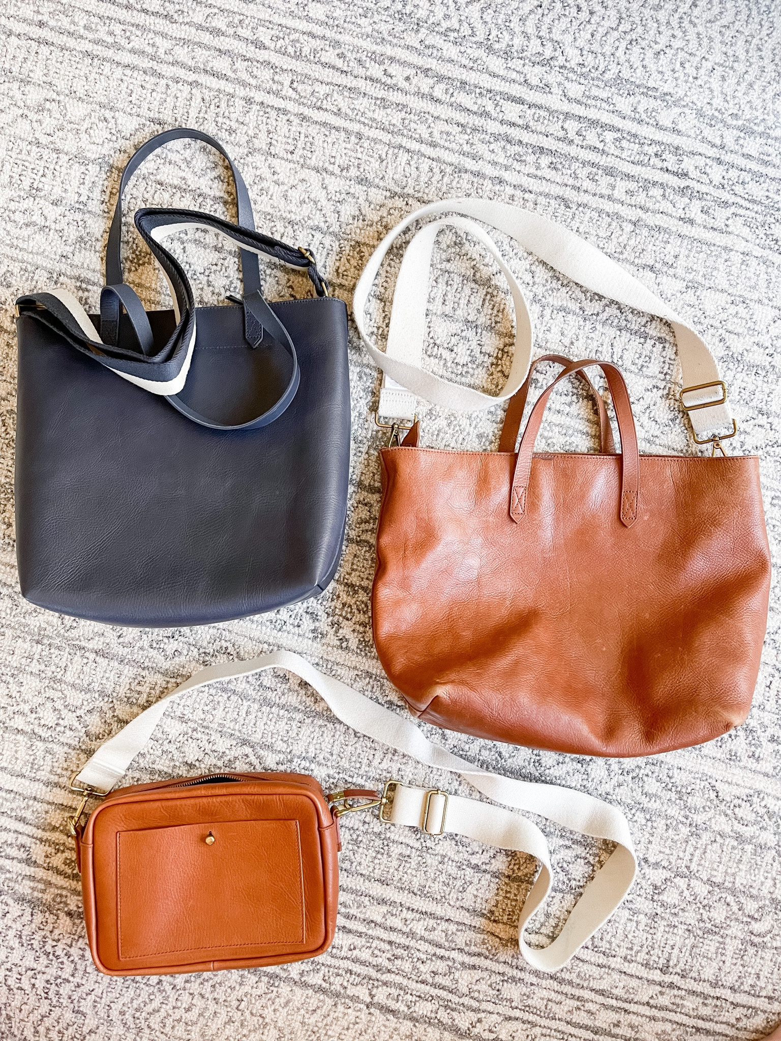 Madewell The Zip-top Medium Transport Tote: Webbing Strap Edition