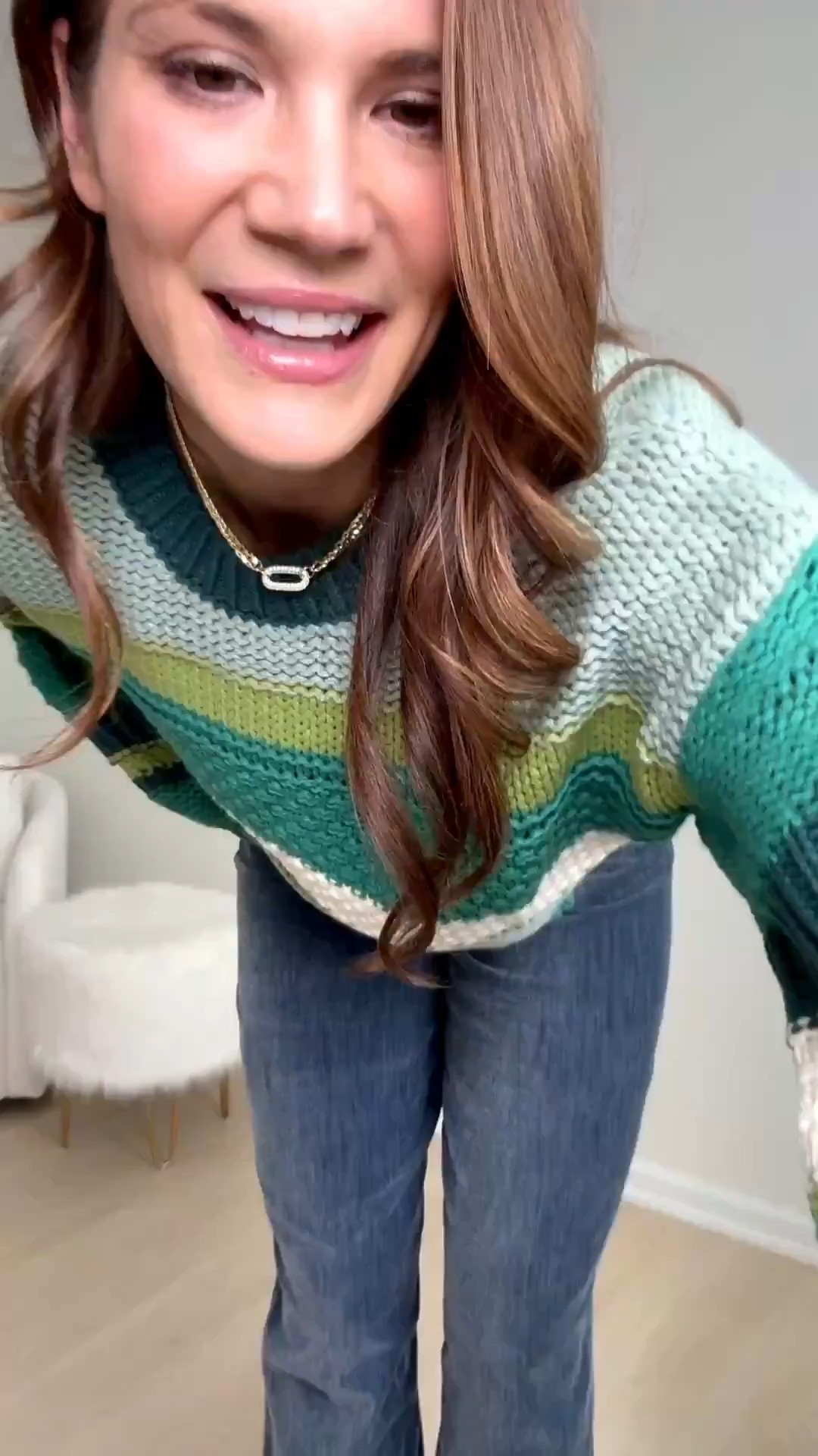 I love the green color way of this chunky sweater. I love bringing back bright colors after the holidays. It’s such a perfect soft and chunky sweater. I have it in other colors and love them! 

Sweater, Colored sweater, Jeans, Patterned sweater, Dark denim, Winter outfits, Cozy winter finds, Stang and co#LTKHoliday 

#LTKSeasonal #LTKTall #LTKootd