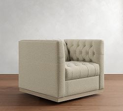 Edgewood Swivel Chair | Pottery Barn (US)