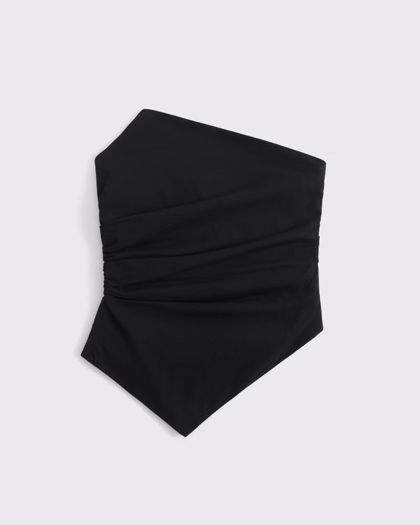 Asymmetrical Strapless Top | Abercrombie & Fitch (US)