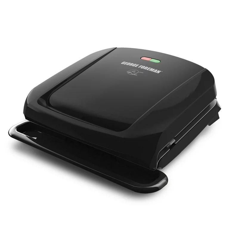 George Foreman 4-Serving Removable Plate Electric Grill and Panini Press, Black, GRP1060B | Walmart (US)