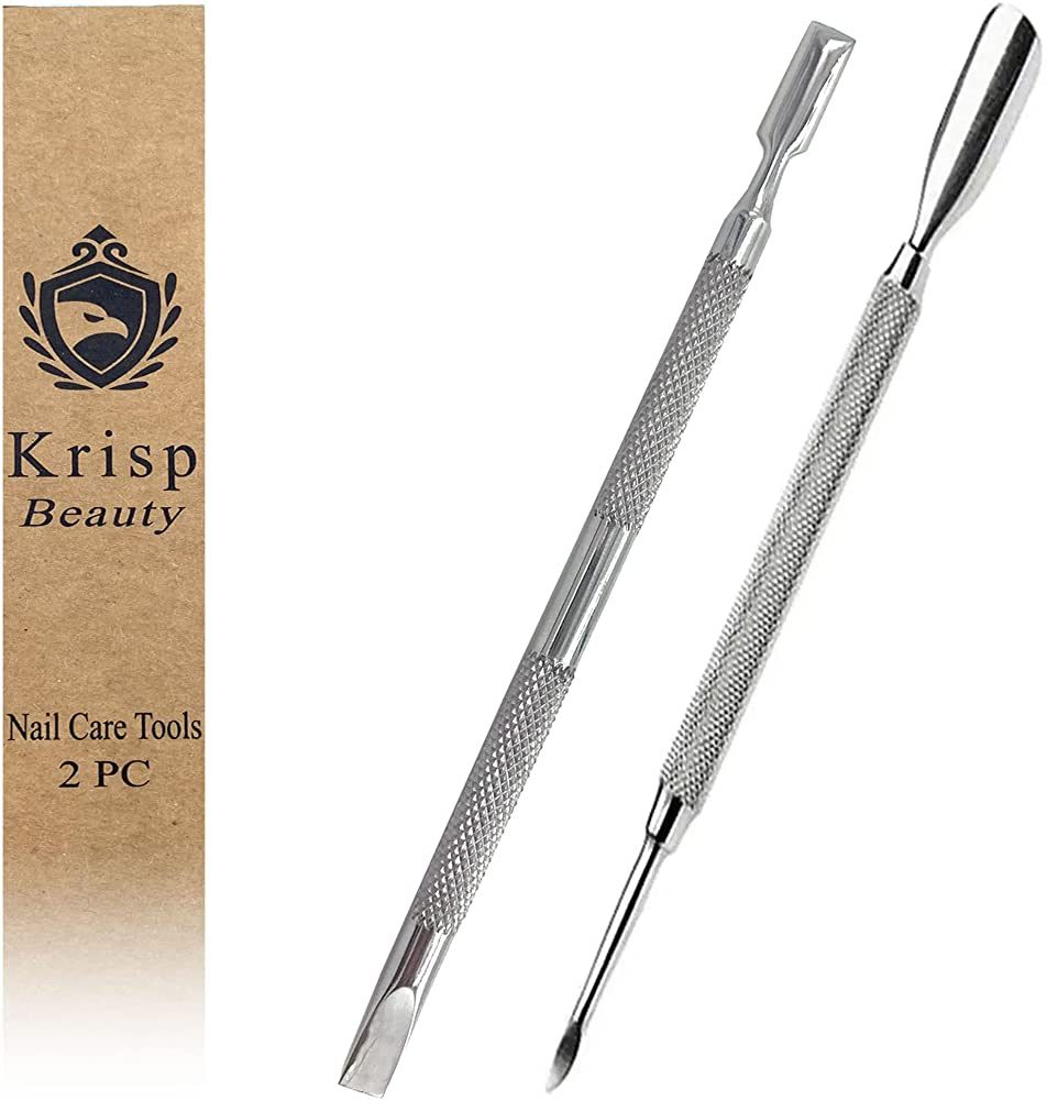 Cuticle Pusher Dual Sided - Sharp Edge Spoon Shaped Double Ended Cuticle Pusher Remover Cleaner S... | Amazon (US)