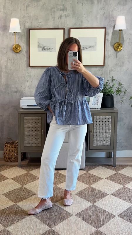 Amazon summer outfit 
Top in a small - oversized fit
Tanks in a small - true to size 
Jeans - in a 25 if in between sizes, go up
Shoes size down 1/2 a size 

#amazonfashion 

#LTKStyleTip #LTKFindsUnder50 #LTKSeasonal