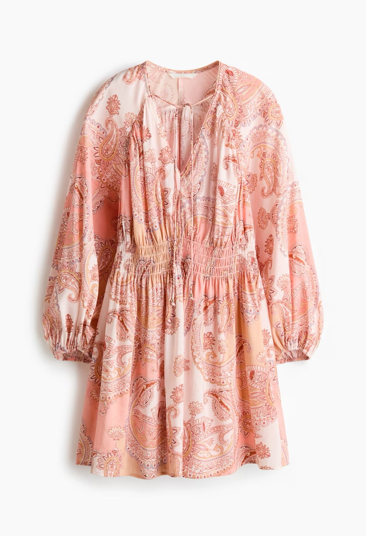 Pink boho paisley patterned dress 

#LTKSeasonal