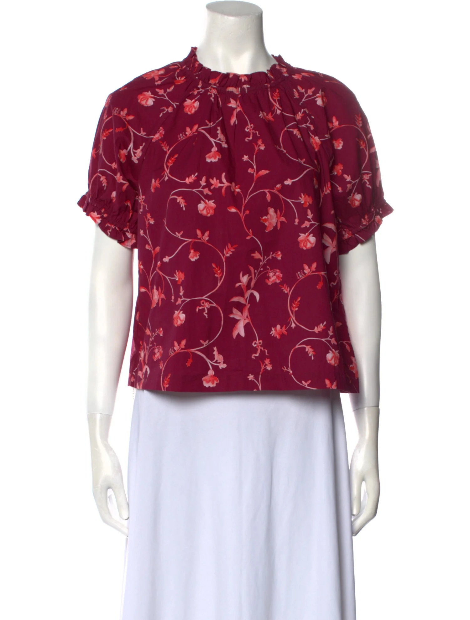 Floral Print Crew Neck Blouse | The RealReal