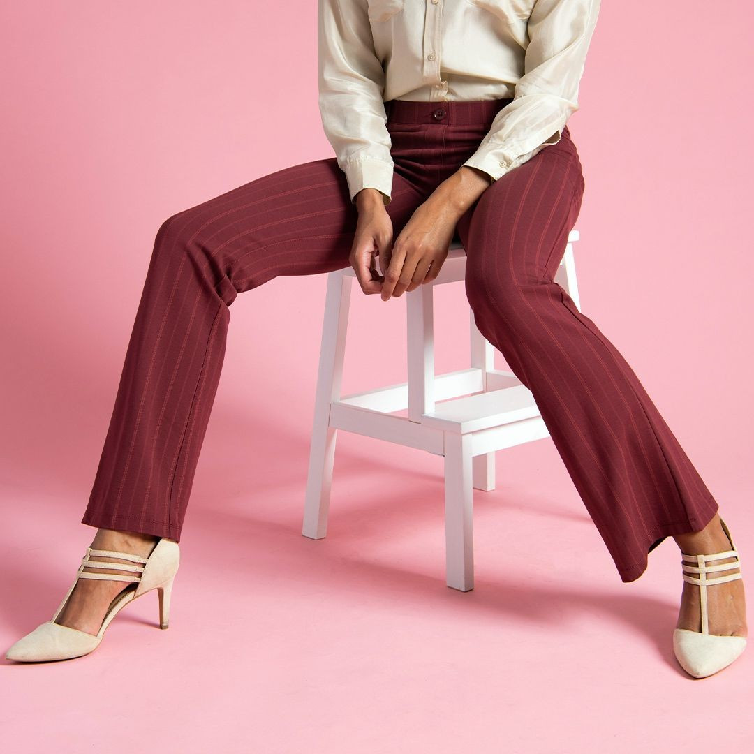 Boot-Cut | Classic Dress Pant Yoga Pants (Sherry) | Betabrand