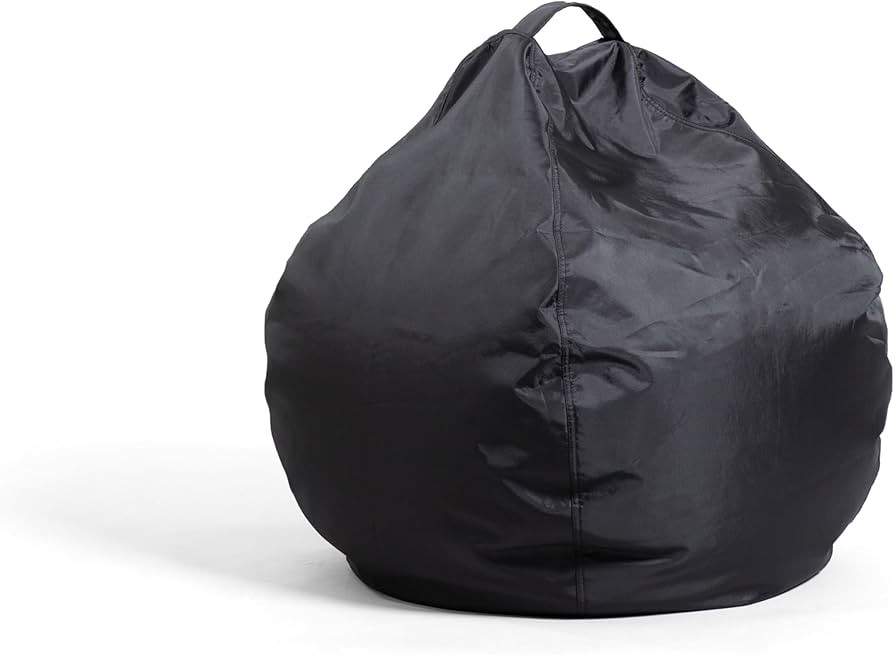Big Joe Classic Bean Bag Chair, Black Smartmax, Durable Polyester Nylon Blend, 2 feet Teardrop | Amazon (US)