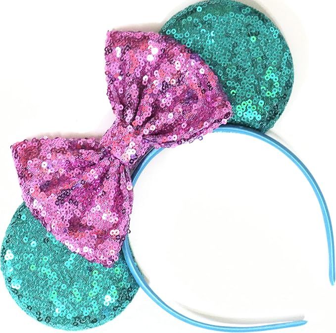 CLGIFT Teal Minnie Ears, Teal Ears, Teal Minnie Ears, Teal Mickey Ears, Ears (Lilac) | Amazon (US)