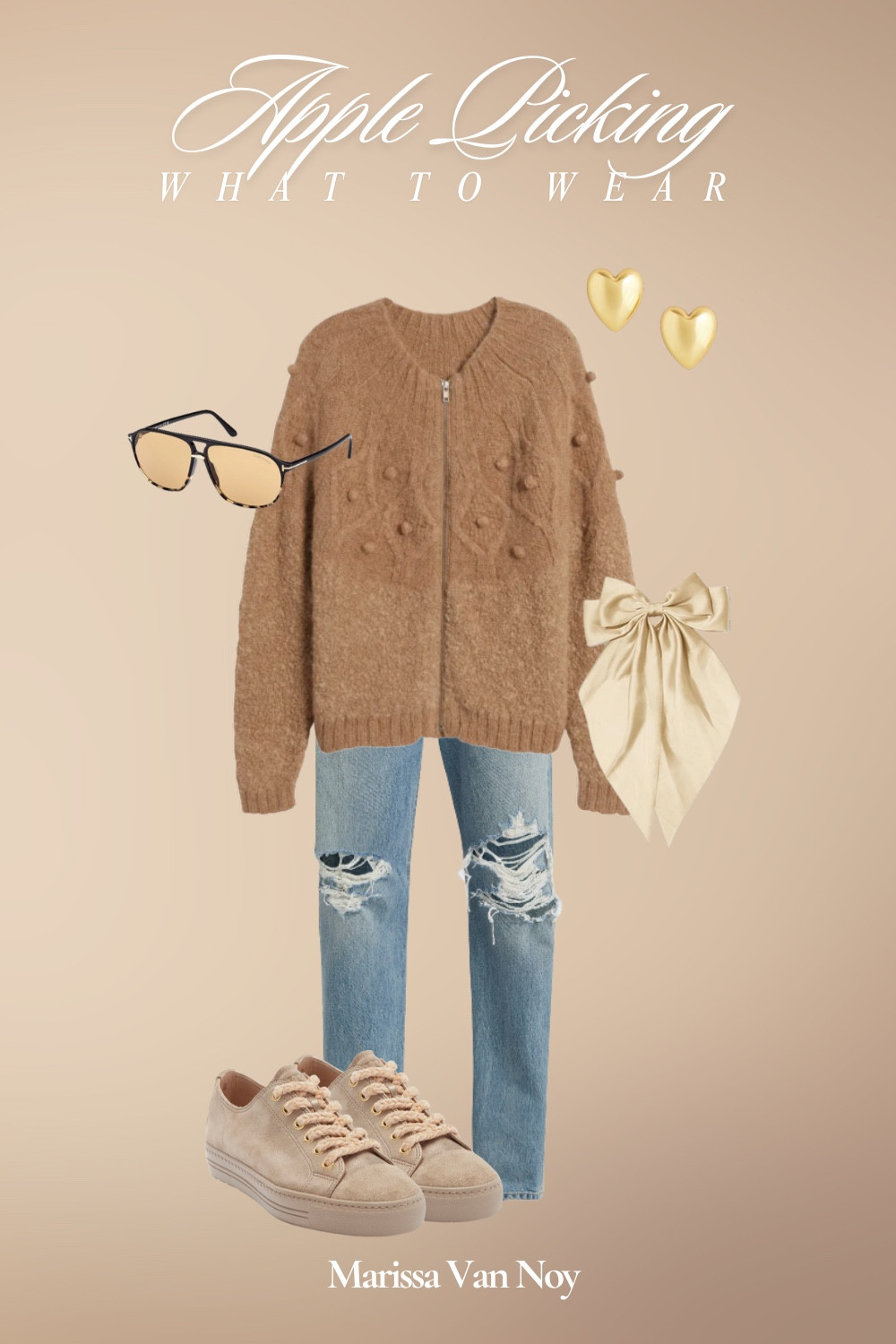 Cute and comfy fall outfit for an apple picking date with my boys 😍🍎🍂 My distressed jeans are AGolde (linked and on sale), popcorn knit zip cardigan is Frame (linked exact on sale and some similar), silk hair barette is from Amazon, platform suede sneakers are Paul Green, aviator sunnies are Tom Ford (and on super sale on Amazon), and gold oversized heart earrings are J. Crew.l

#LTKFindsUnder100 #LTKSeasonal #LTKdayinmylife