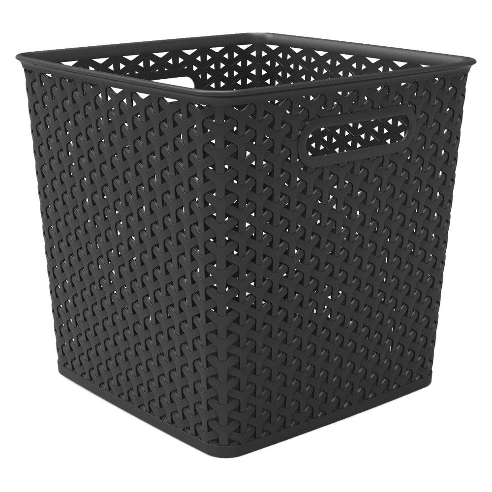 Y-weave basket bin - 11 - Black - Room Essentials | Target