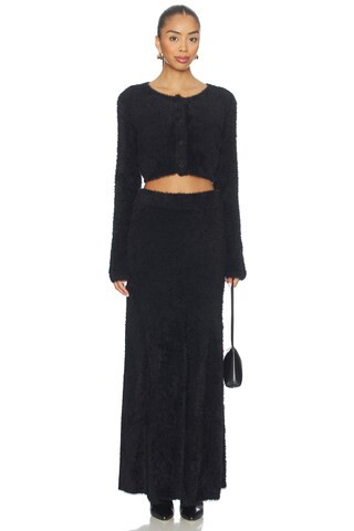 Cropped Cardigan in Black | Revolve Clothing (Global)