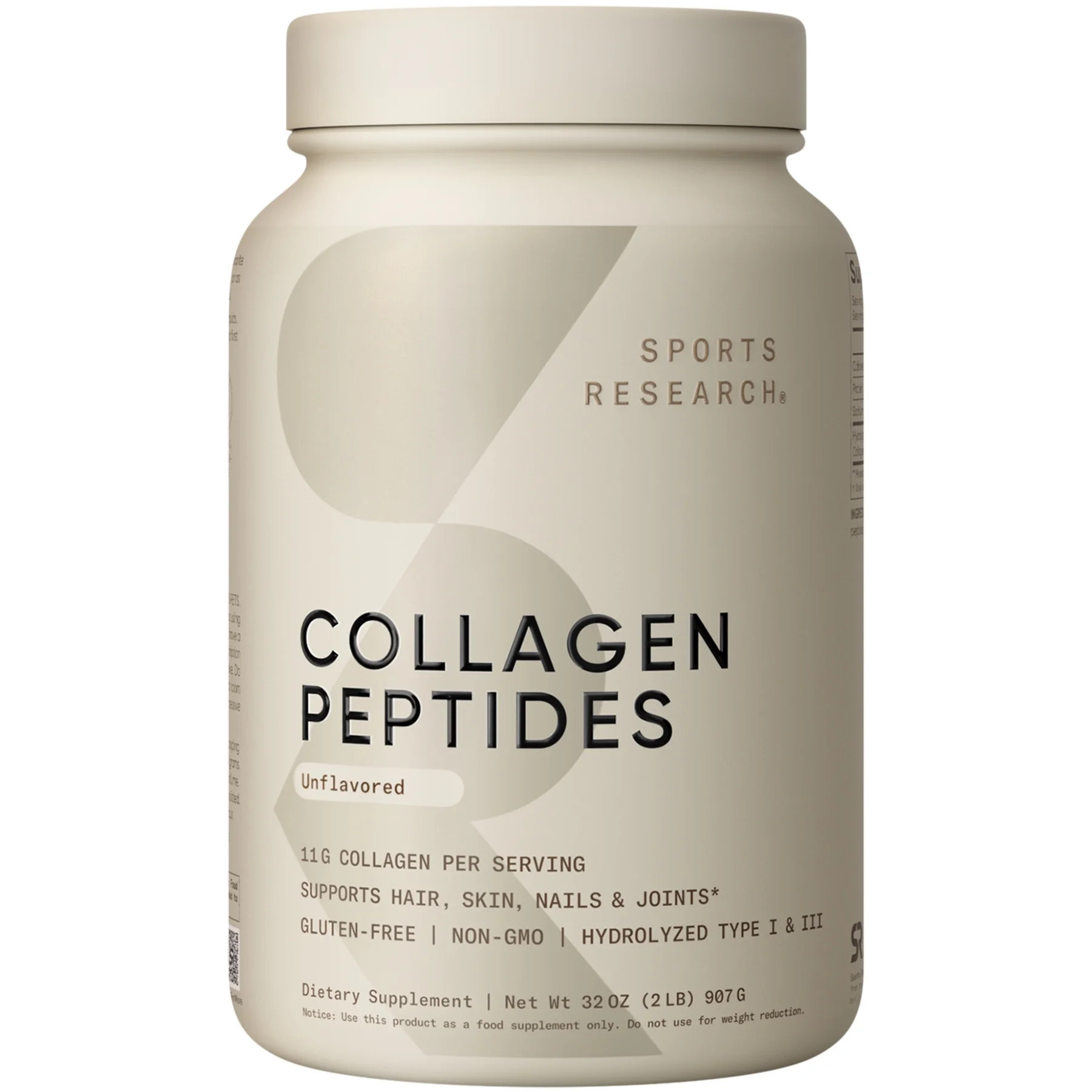 Sports Research® Collagen Peptides - Hydrolyzed Type 1 & 3 Collagen Powder Protein Supplement (8... | Walmart (US)