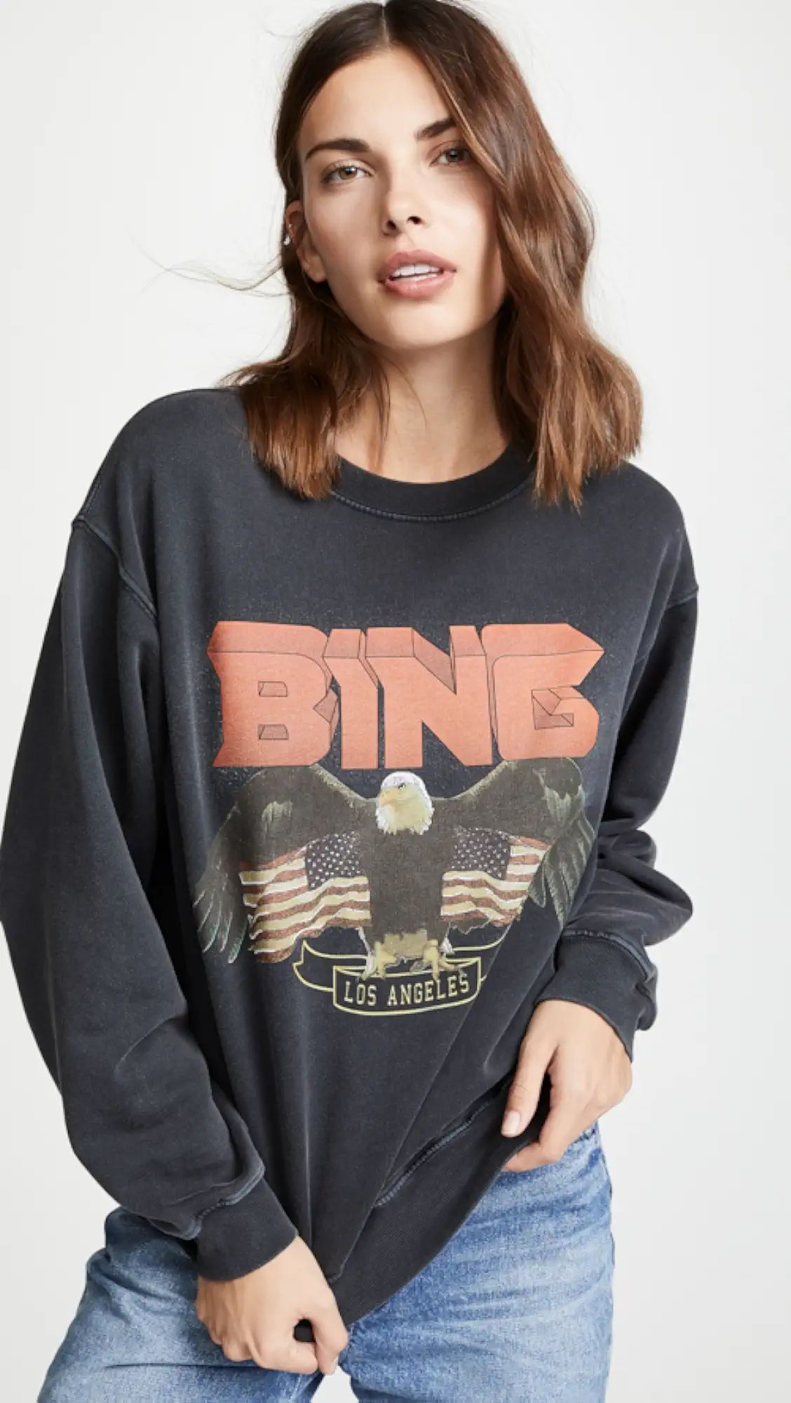 ANINE BING Vintage Bing Sweatshirt | Shopbop | Shopbop