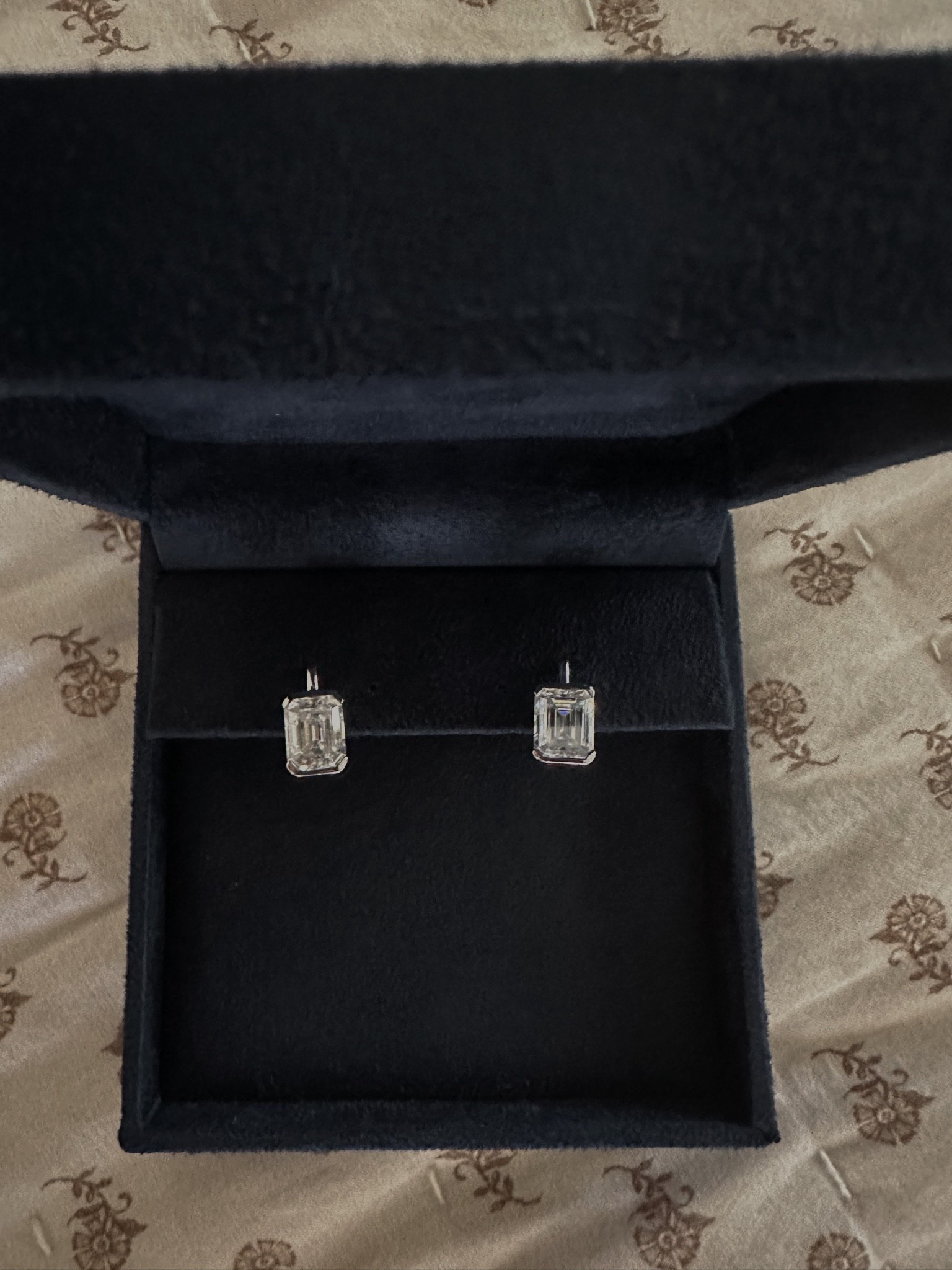 Love these beautiful new @Dorsey emerald cut moissanite earrings 
These are the large

#LTKOver40