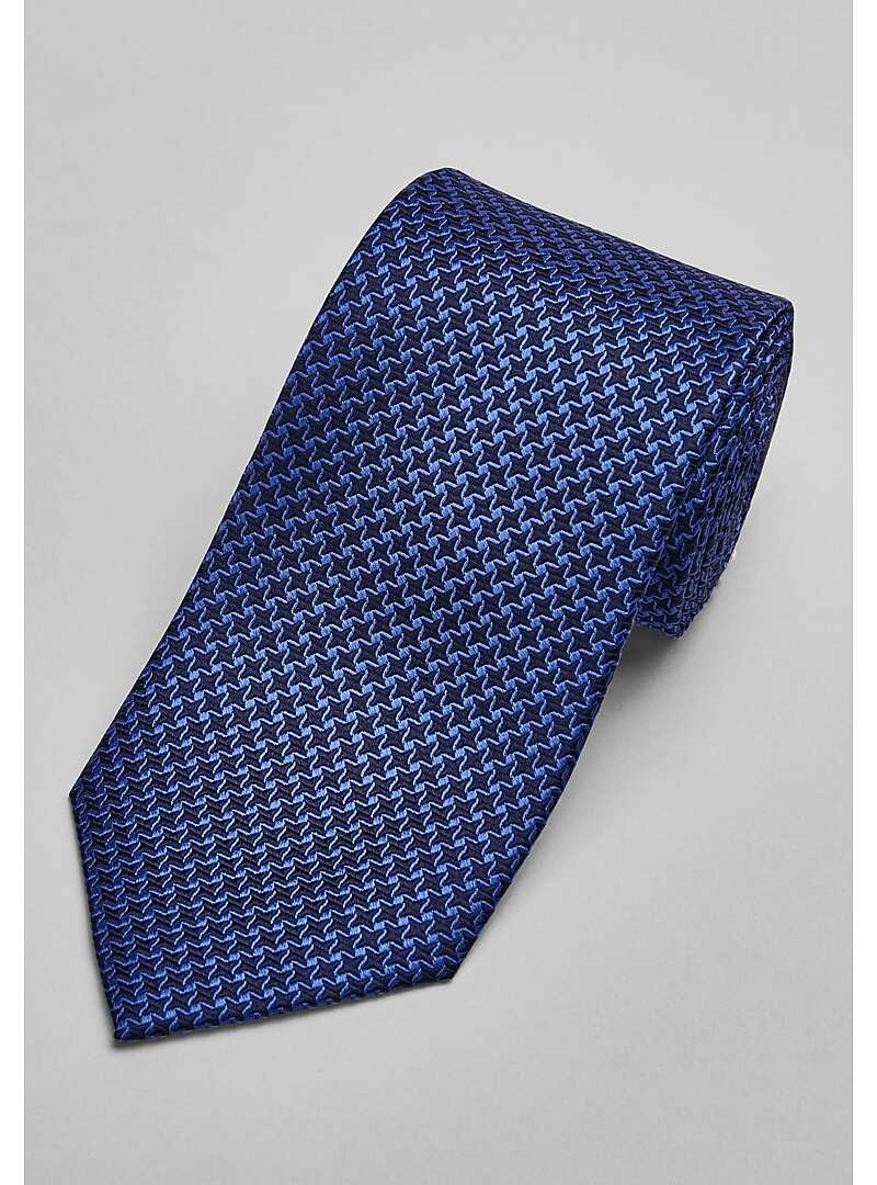 Traveler Collection Houndstooth Grid Tie | Jos. A. Bank