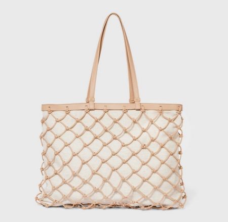 New Tan Knotted Net Tote Handbag - love!!

I’ve been waiting on this one to be added online. I saw it when I bought the Pink Clutch version. 

Also comes in Green & Orange. 

Target. Spring. Summer. Purse  

#LTKSeasonal #LTKunder50 #LTKitbag