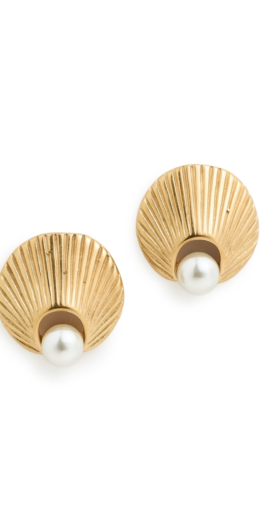 Galley Los Angeles Meeghan Earrings Gold/Pearl One Size | Shopbop
