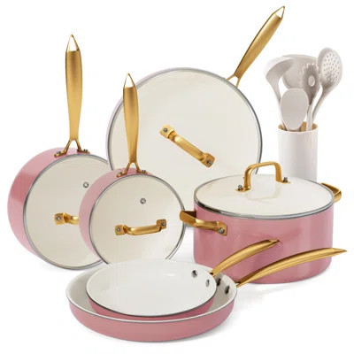 15 - Piece Nonstick Ceramic Cookware Set Oven Safe | Wayfair North America