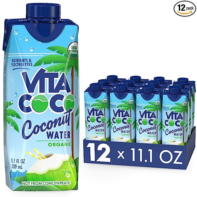 Vita Coco Coconut Water, Pure Organic | Refreshing Coconut Taste | Natural Electrolytes | Vital N... | Amazon (US)