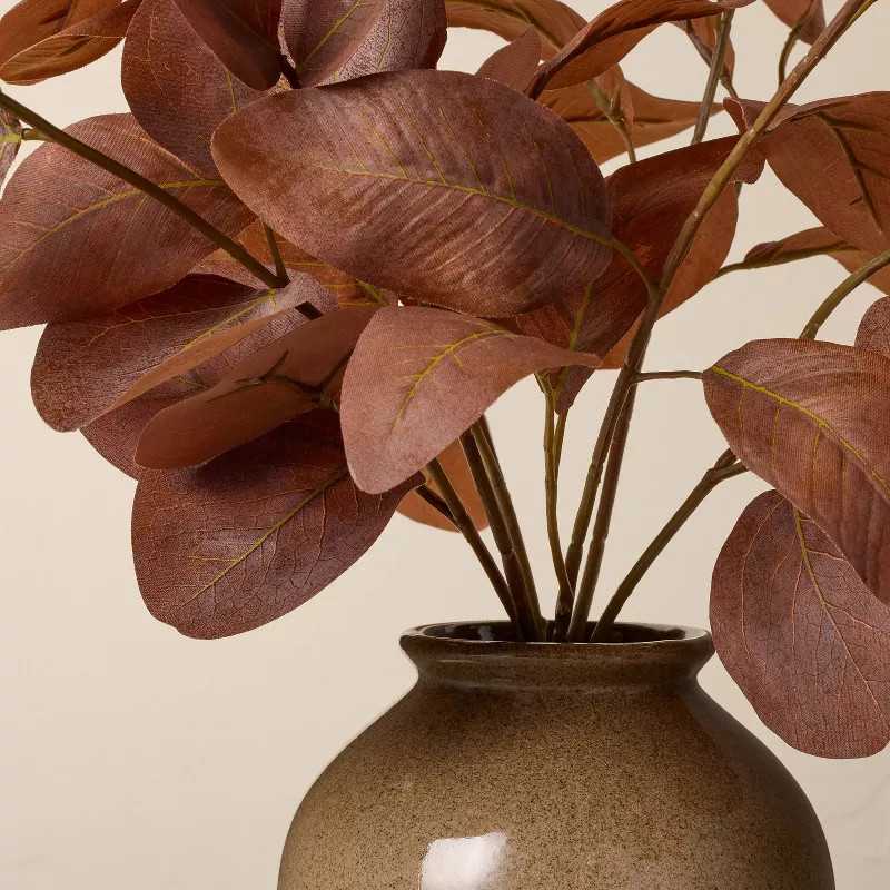 15.5" Faux Rusted Silver Dollar Eucalyptus Fall Arrangement - Hearth & Hand™ with Magnolia | Target