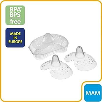 MAM Breastfeeding Nipple Shields with Sterilizing Storage Case, Nipple Shields for Nursing Newbor... | Amazon (US)
