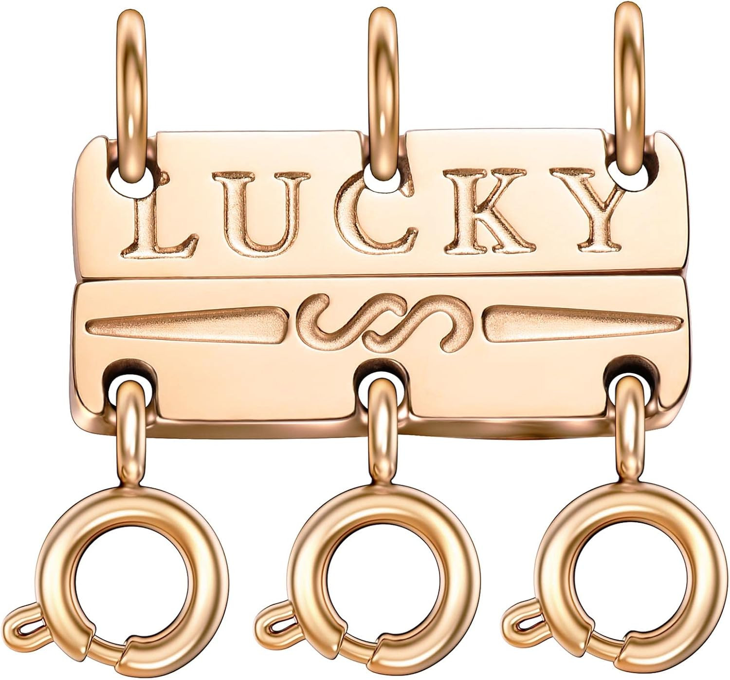 Necklace Layering Clasps with Keep Necklaces from Tangling,Lucky Separator for Stackable Bracelet... | Amazon (US)