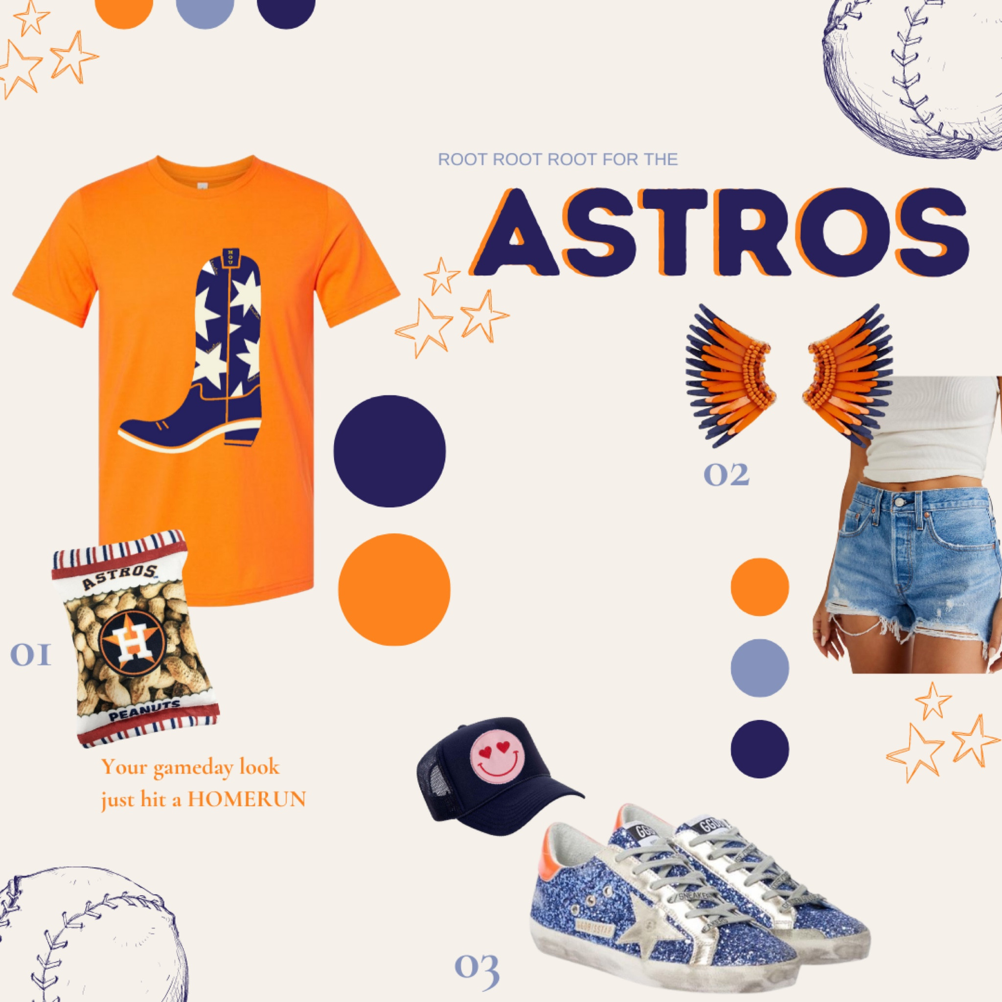 Take me out to the ballgame! Astros fans, your game day look just got an upgrade! 💙🧡💥 Pair our custom ‘Stros Boot Baseball Tee with a happy heart hat and these must have accessories for a homerun look. #confettees #lovemyconfettees #ahappylittleshop #confetteesbymariavictoria #mymariavictoria #shopsmall #shoplocal #shophou #happyheart #pinkandred #confetteeskindnessclub #confetteestexas #confetteesmadre #confetteesactivewear #astrosfan #astrosbaseball #houstonastros #gameday #blueandorange #baseball

#LTKunder50 #LTKSeasonal #LTKunder100