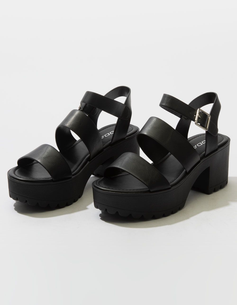 SODA Lug Sole Ankle Strap Womens Platform Sandals | Tillys