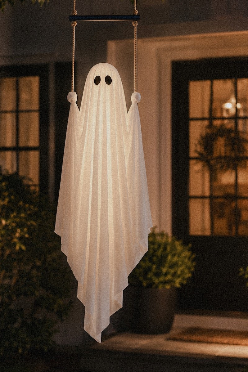 POV: Your front porch just became the cutest house on the block. 🤍👻 This light-up swinging ghost is one of those Amazon finds that everyone will ask about! It glows beautifully at night, adds the perfect spooky-but-cute touch, and looks so high-end styled on a modern organic porch. Halloween decor season is here, and this one is definitely worth grabbing before it sells out!#LTKHalloween #AmazonHome #HalloweenDecor #FrontPorchDecor #SpookySeason #FallHomeDecor #AmazonFinds #HomeInspo #Alwaysbestylin

#LTKHome #LTKSaleAlert #LTKSeasonal