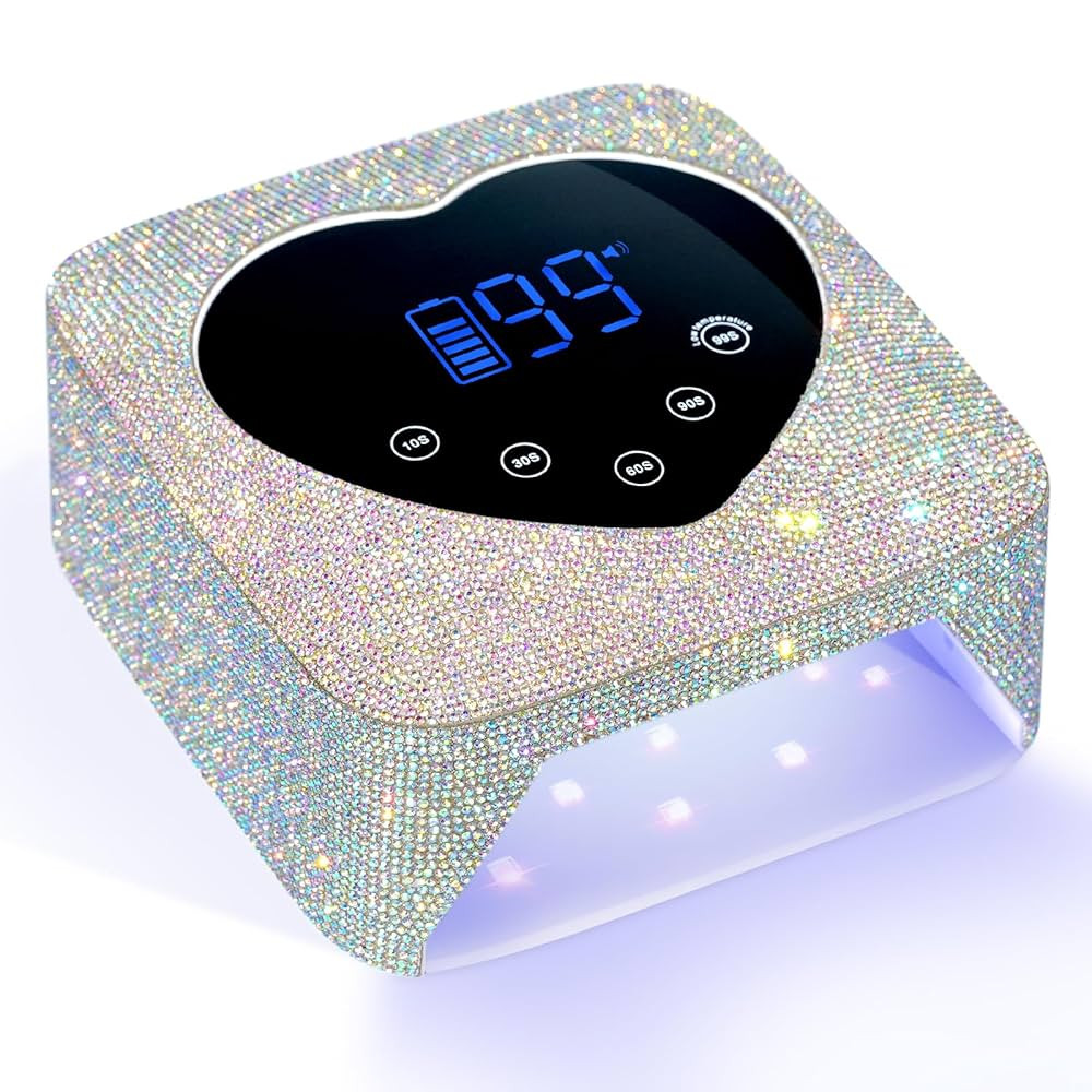 UV LED Nail Lamp 72W Rechargeable Sparkly Wireless Nail Dryer Gel Polish Light with 5 Timer Setti... | Amazon (US)