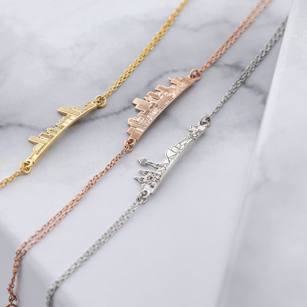 Custom City Bracelet, Travel Bracelet, Personalized Bracelet, Handmade Jewelry, Skyline Bracelet,... | Etsy (US)