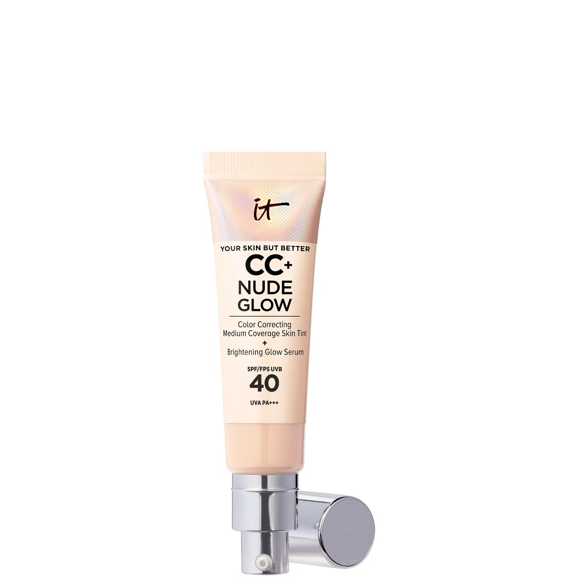 IT Cosmetics CC+ and Nude Glow Lightweight Foundation and Glow Serum with SPF40 - Light | Cult Beauty