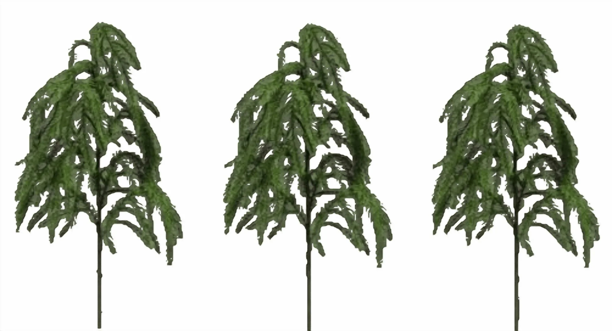 Green Pine Christmas Decoration Pick, 24 inches, 3 Piece, by My Texas House | Walmart (US)