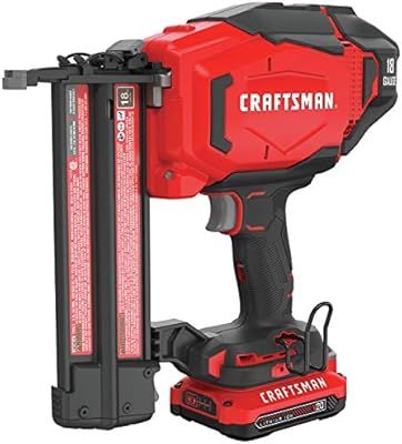 CRAFTSMAN V20 Cordless Brad Nailer Kit, 18GA (CMCN618C1) | Amazon (US)