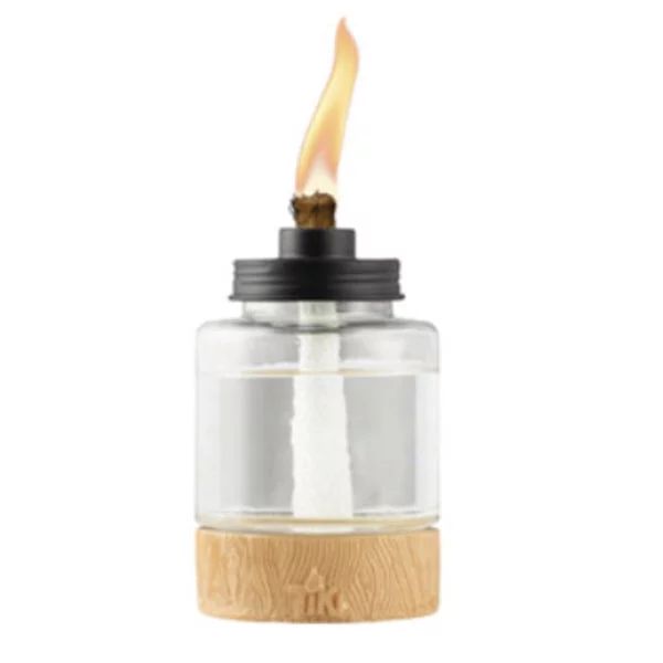 Tiki 1121083 Wooden Glass Table Top Torch, 6.5 Inch | Walmart (US)