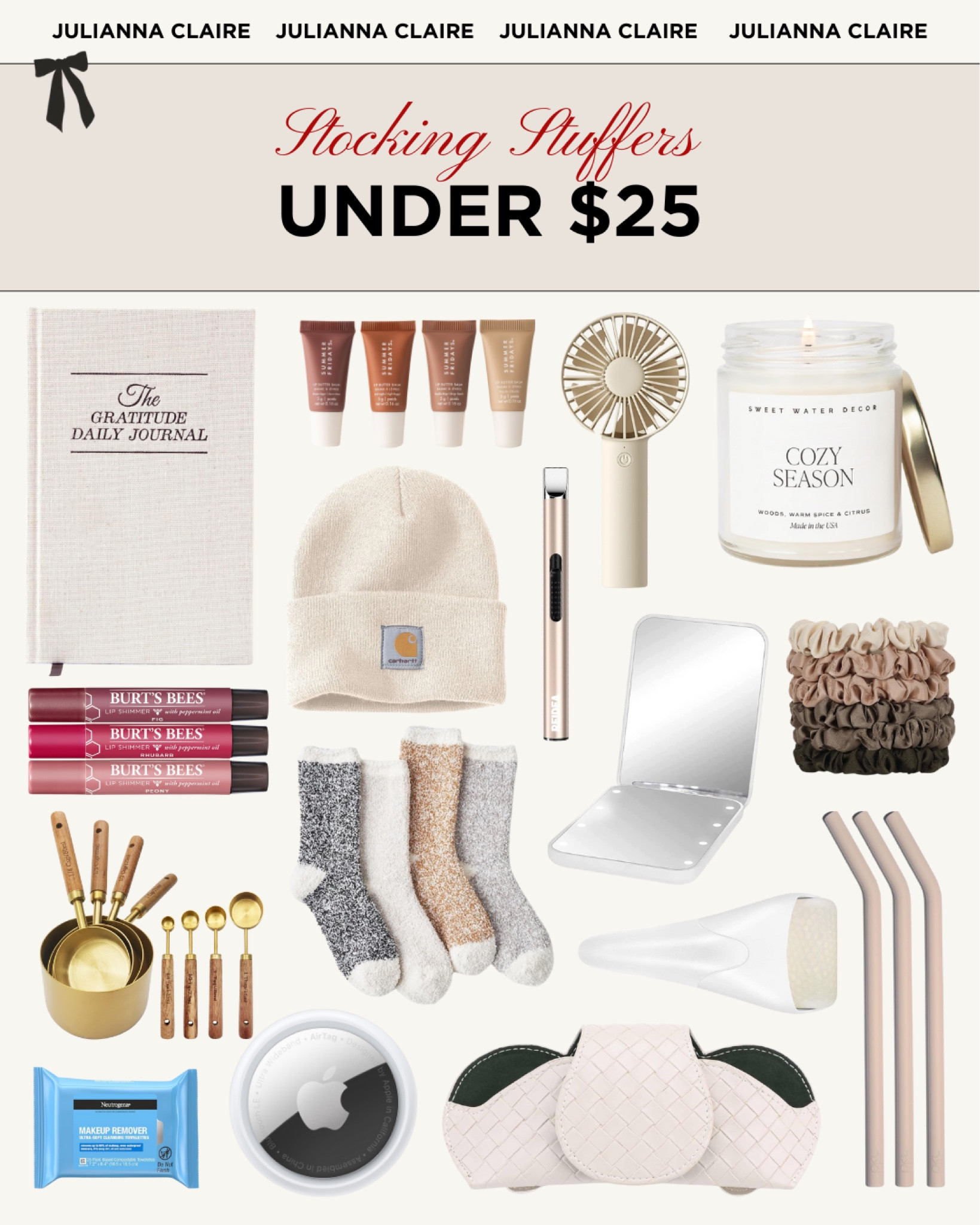 Stocking stuffers under $25 🎄✨

Stocking stuffers for her // Christmas gift ideas 

#LTKGiftGuide #LTKHoliday #LTKSeasonal